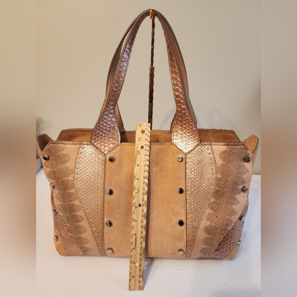 Jimmy Choo Lockett Tote pink snake skin bag - Picture 6 of 7